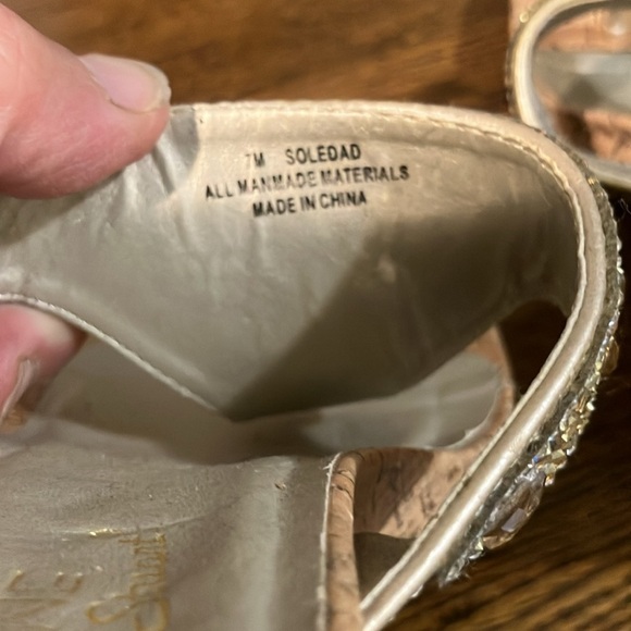 Madeline Stewart heeled rhinestone sandal  size 7 - Picture 7 of 13